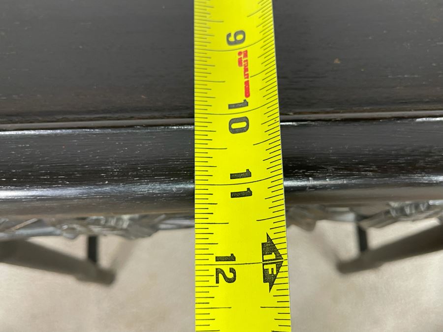 Vintage Chinese Hand Carved Side Table 15.5W X 11D X 20.5H [Photo 18]