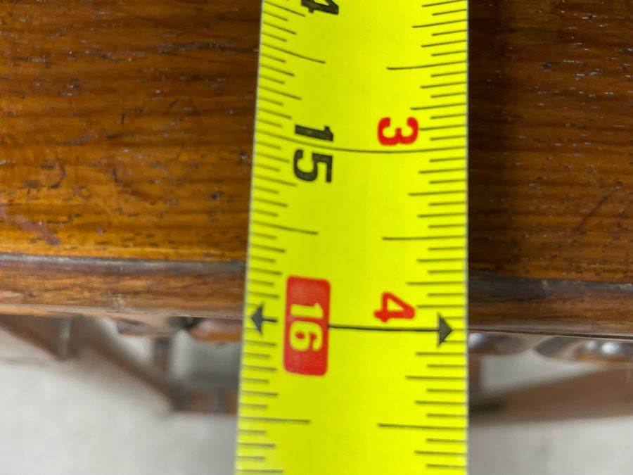 Old Chinese Hand Carved Wooden Fern Stand 16W X 16D X 38.5H [Photo 20]