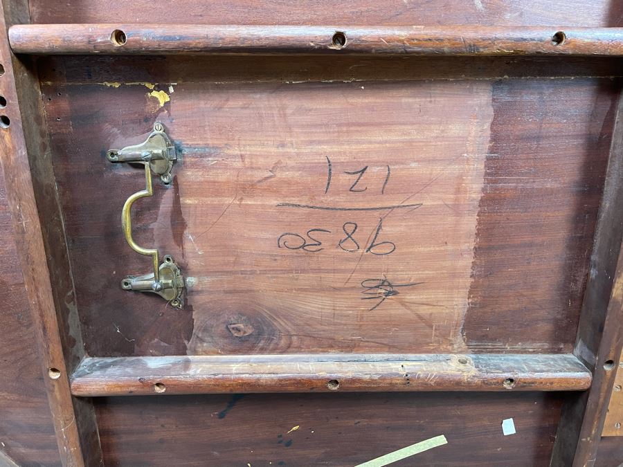 Stunning Regency Carved Burl Walnut Breakfast/Tilt Table With Brass Claw Feet On Casters - See Photos 57.5R X 19.5H [Photo 22]