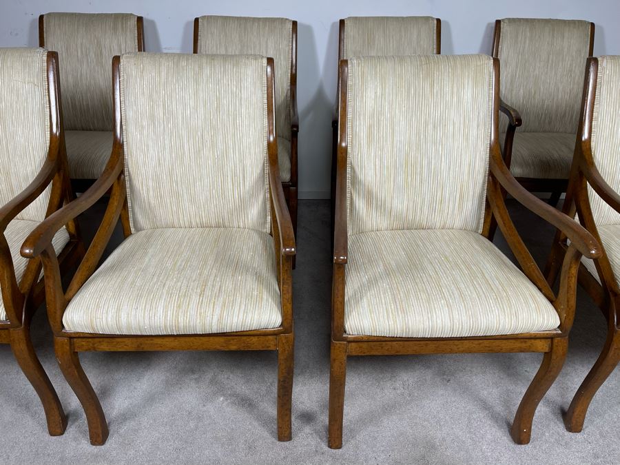 Set Of Eight Dining Chairs - Needs Reupholstery [Photo 5]