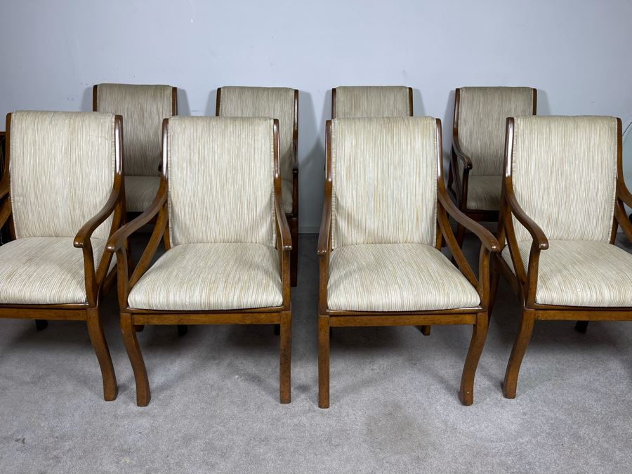 Set Of Eight Dining Chairs - Needs Reupholstery [Photo 3]
