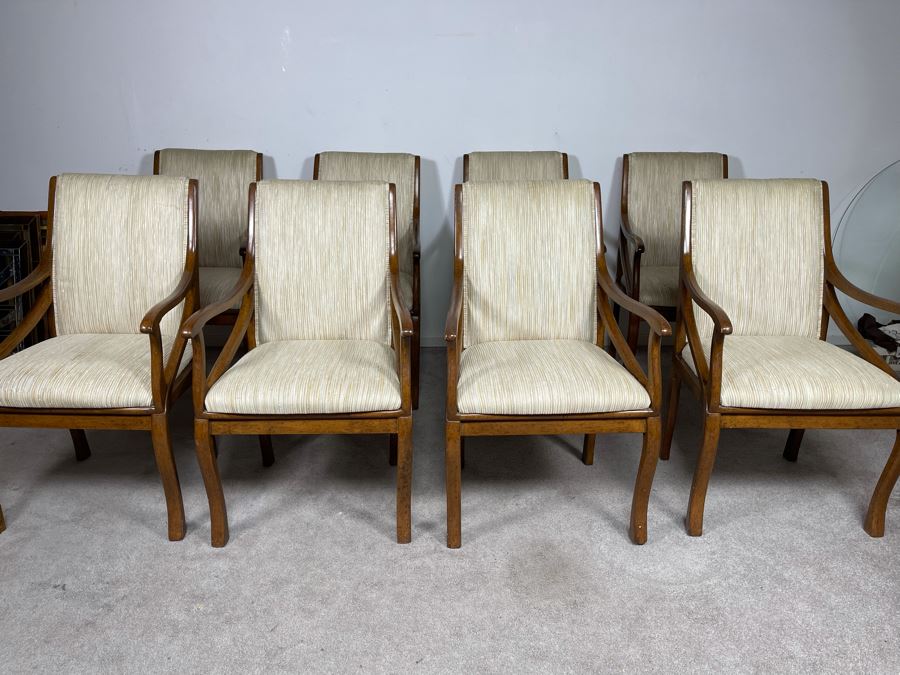 Set Of Eight Dining Chairs - Needs Reupholstery [Photo 1]