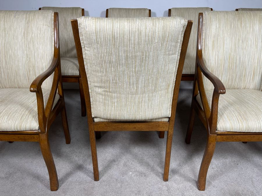 Set Of Eight Dining Chairs - Needs Reupholstery [Photo 7]