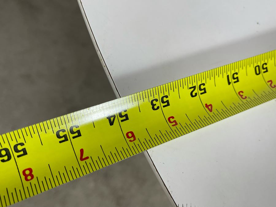 Vintage Burke Mid-Century White Tulip Dining Table 53.5R X 28.5H [Photo 13]