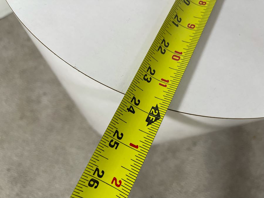 Pair Of Mid-Century Modern White Clover Cloud Side Tables 24W X 21H [Photo 7]