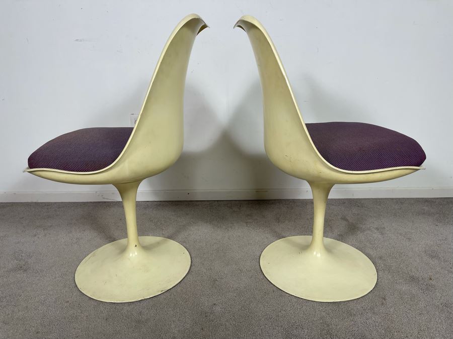 Pair Of Vintage Eero Saarinen For Knoll Tulip Chairs BR51 20W X 31H [Photo 7]