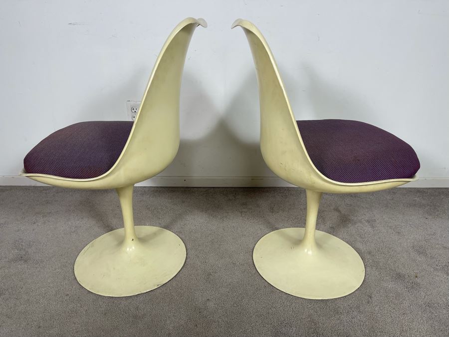 Pair Of Vintage Eero Saarinen For Knoll Tulip Chairs BR51 20W X 31H [Photo 6]