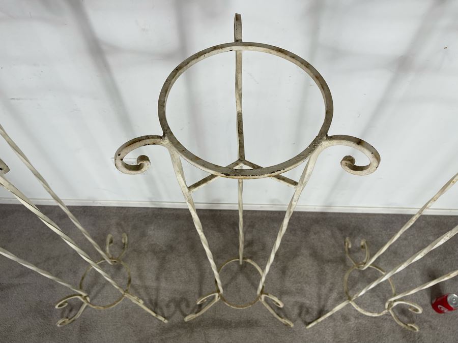 Set Of Three Vintage Wrought Iron Planters 48H [Photo 4]