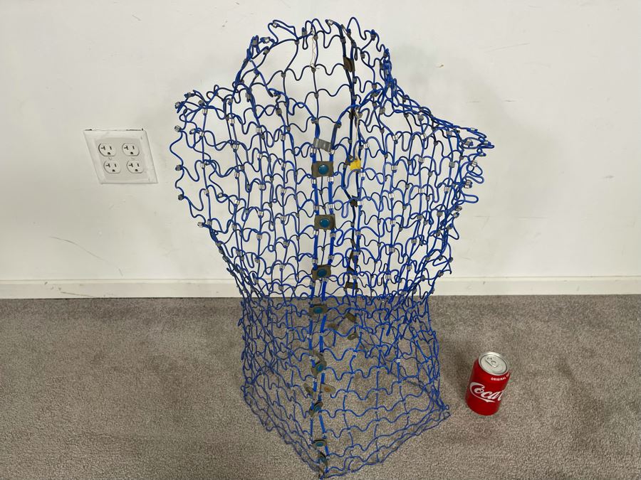 Vintage Wire Mesh Sculptural Adjustable Dress Form [Photo 3]