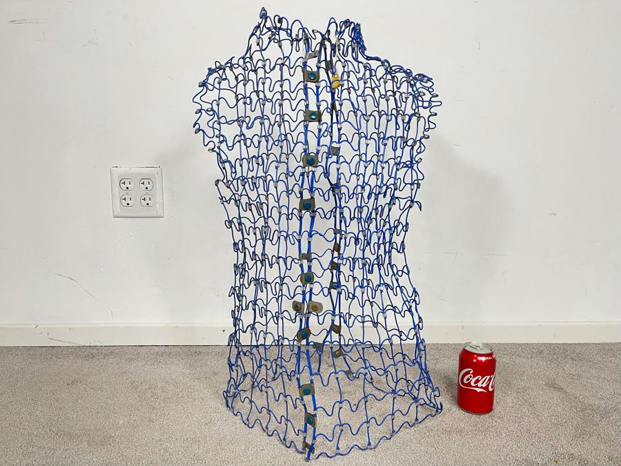 Vintage Wire Mesh Sculptural Adjustable Dress Form [Photo 2]