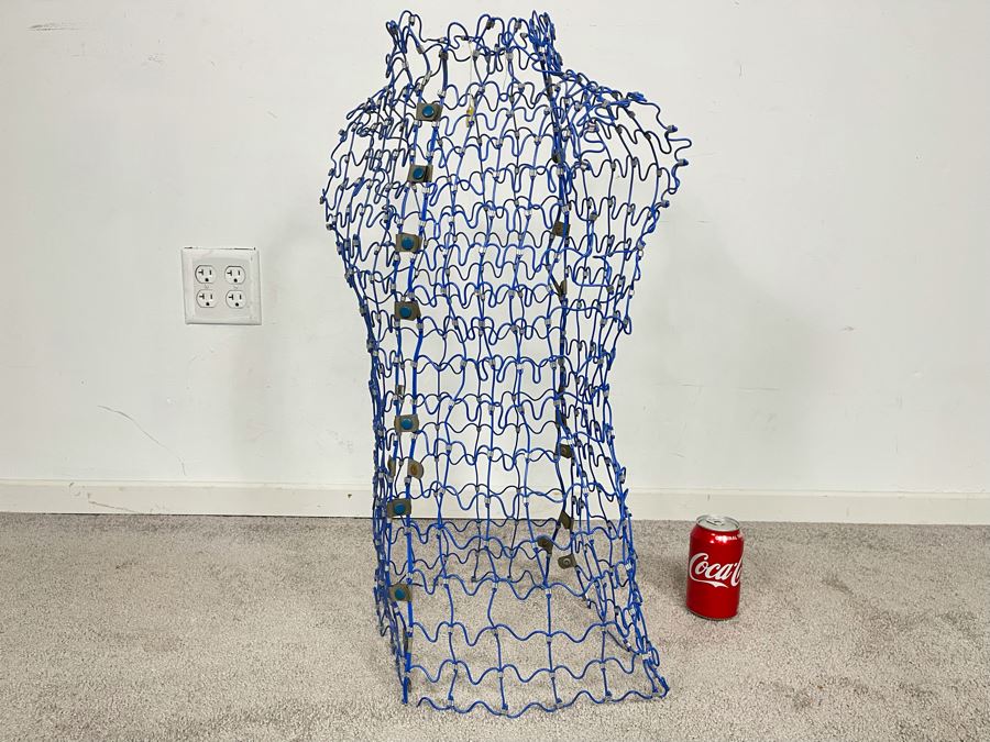 Vintage Wire Mesh Sculptural Adjustable Dress Form [Photo 4]