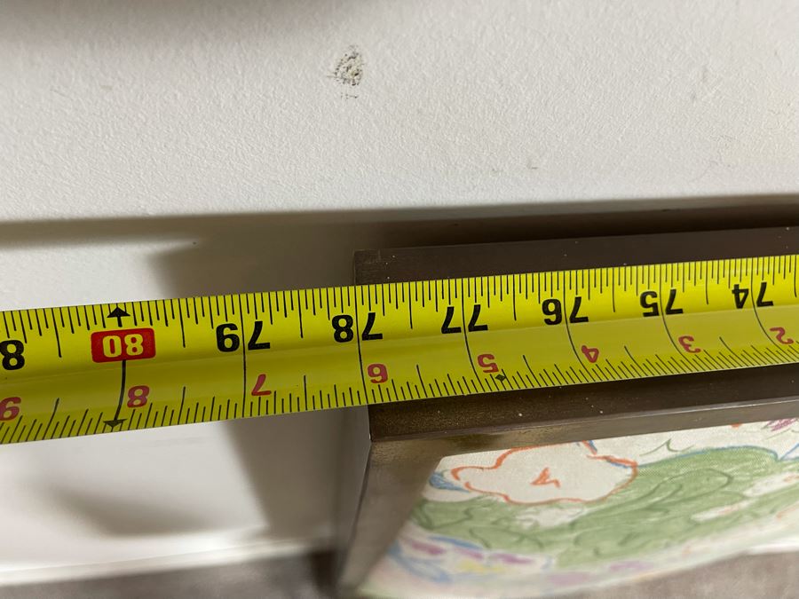 CORRECTED - Paul McCobb For Calvin Brass Upholstered Headboard Heavy 78W X 35H X 2D [Photo 9]