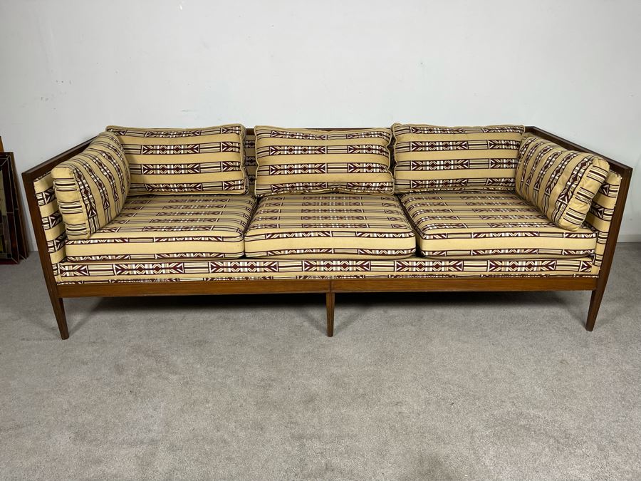 Mid-Century Modern Upholstered Sofa 85W X 33D X 27.5H [Photo 2]