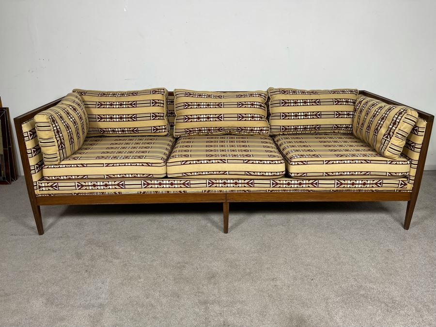 Mid-Century Modern Upholstered Sofa 85W X 33D X 27.5H [Photo 3]