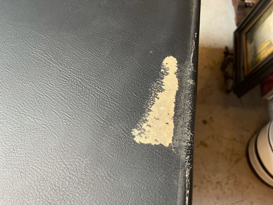 Mid-Century Modern Black Executive Desk With Glass Top 62.5W X 31D X 30H [Photo 19]