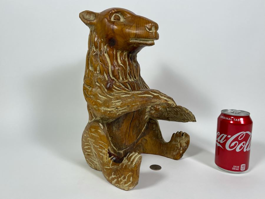 Carved Wooden Bear From Spain By Sarreid, Ltd 8W X 12H [Photo 1]