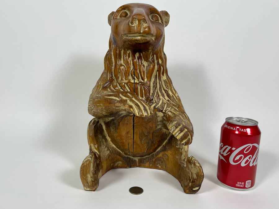 Carved Wooden Bear From Spain By Sarreid, Ltd 8W X 12H [Photo 2]