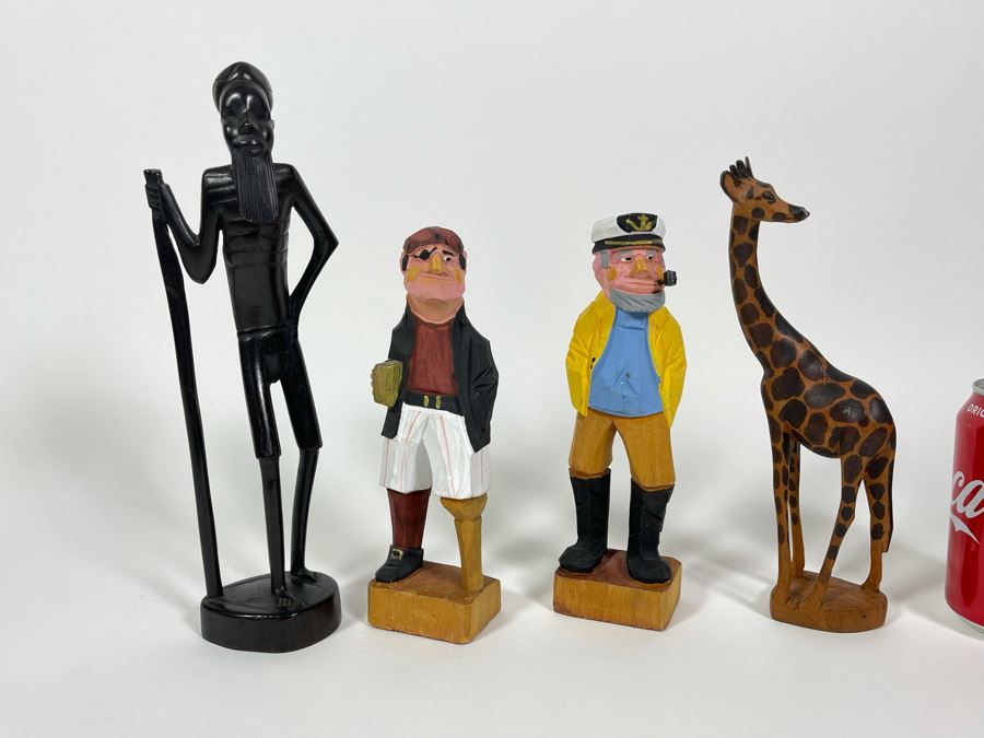 Collection Of Four Wooden Figurines [Photo 1]