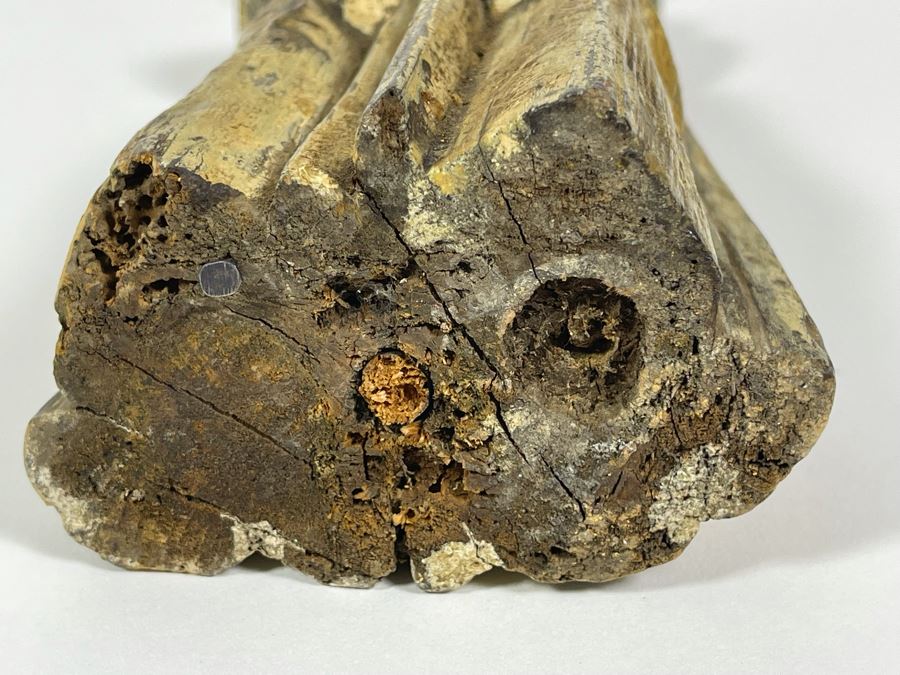 Old Hand Carved Wooden Santo Statue 10.5H [Photo 15]