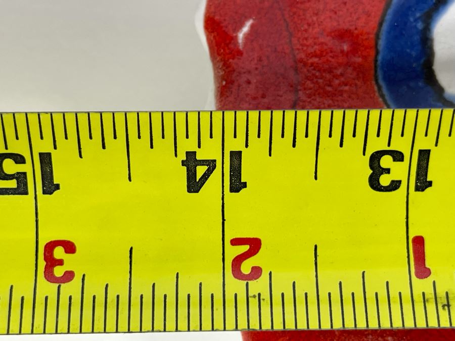 Hand Painted Desimone Italy Fish Plate 14 X 10.5 [Photo 5]