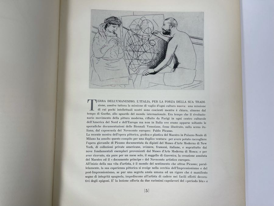 1954 Picasso Italian Large Book Silvana Editoriale D'Arte Milano [Photo 4]