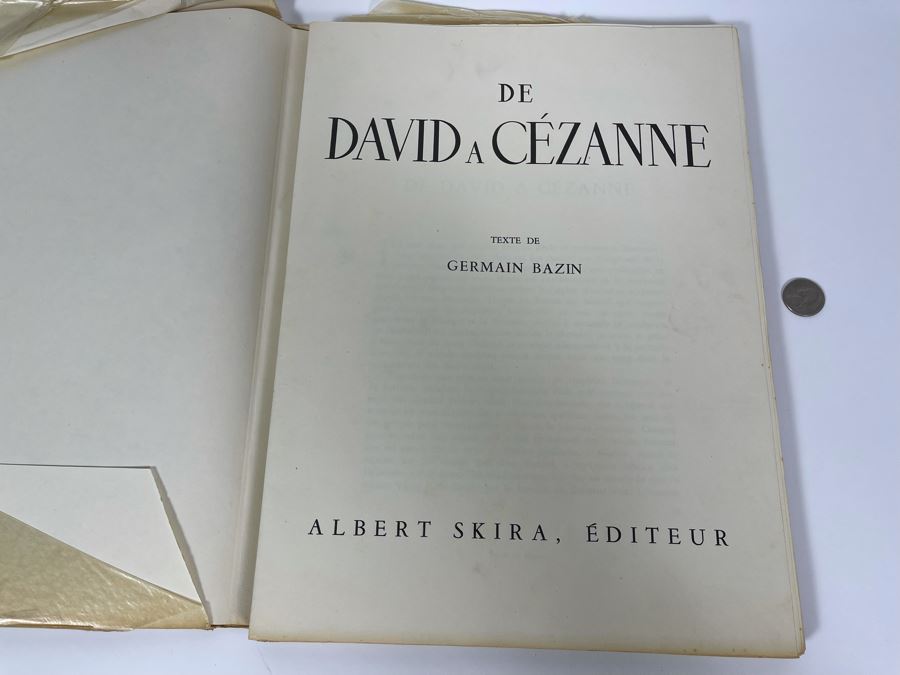 De David A Cezanne Large Book La Peinture Francaise Albert Skira Editeur Paris [Photo 3]