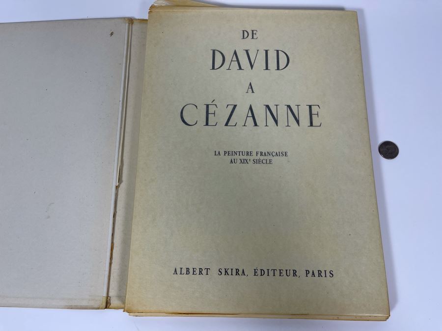 De David A Cezanne Large Book La Peinture Francaise Albert Skira Editeur Paris [Photo 1]