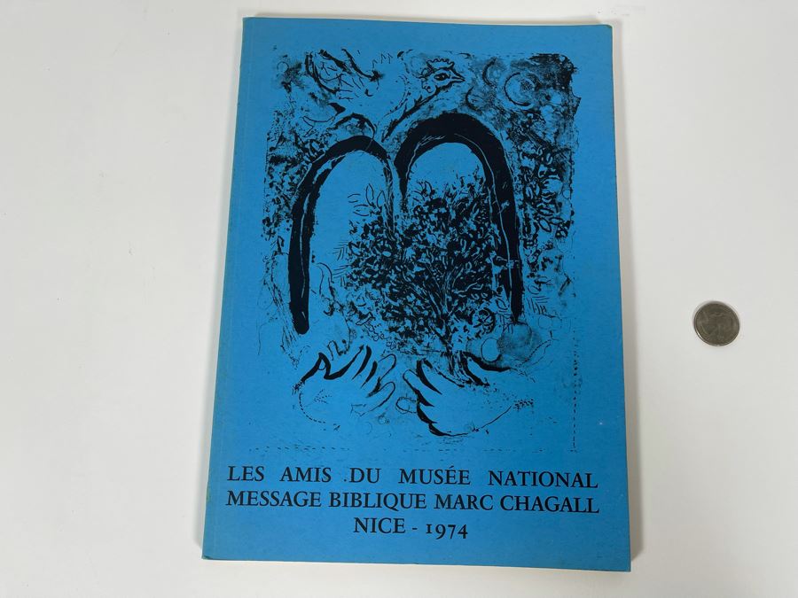 Limited Edition Softcover Book Les Amis Du Musee National Message Biblique Marc Chagall Nice 1974 [Photo 1]