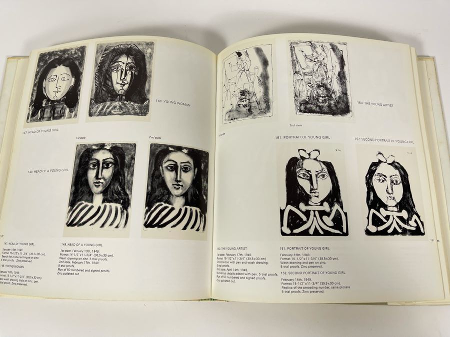 Picasso Lithographs Book By Fernand Mourlot 1970