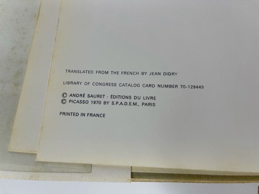Picasso Lithographs Book By Fernand Mourlot 1970 [Photo 3]