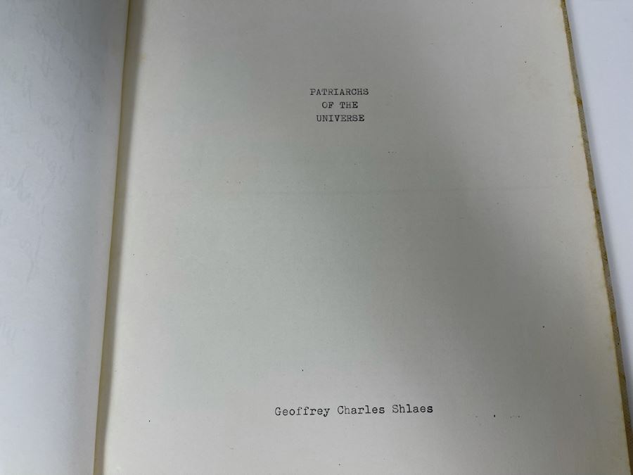 Signed Book Of Poems By Geoffrey Charles Shlaes, Spreckels Theatre Director (Son Of Jacquelyn Metzger Littlefield) [Photo 3]