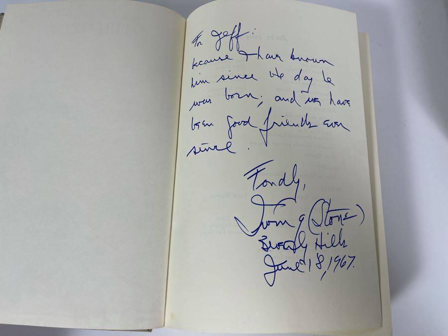 Signed Irving Stone Book The Agony And The Ecstasy A Nove Of ...