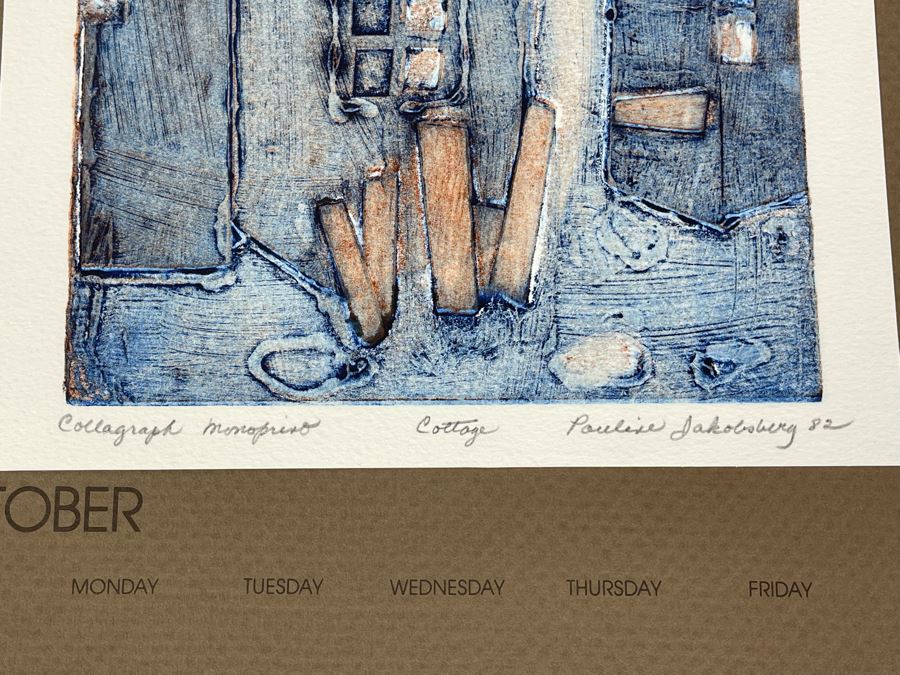 1983 Orginal Print Calendar Featuring 12 Hand Signed Prints By WWAC Washington Women's Arts Center Artists - See Photos [Photo 31]