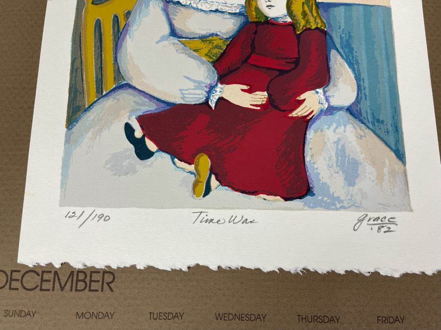 1983 Orginal Print Calendar Featuring 12 Hand Signed Prints By WWAC Washington Women's Arts Center Artists - See Photos [Photo 36]