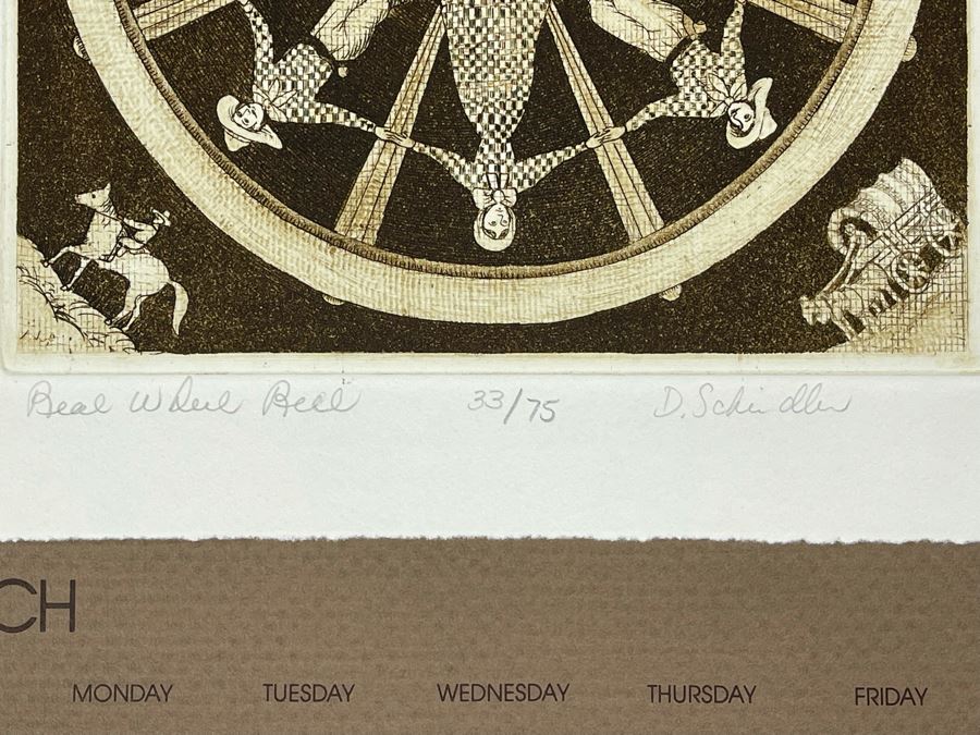 1983 Orginal Print Calendar Featuring 12 Hand Signed Prints By WWAC Washington Women's Arts Center Artists - See Photos [Photo 16]