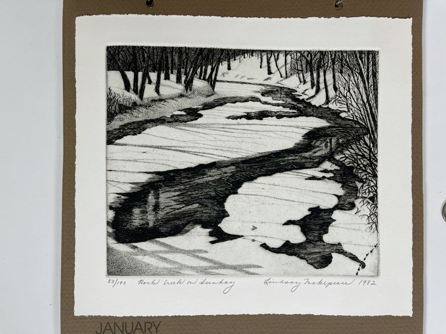 1983 Orginal Print Calendar Featuring 12 Hand Signed Prints By WWAC Washington Women's Arts Center Artists - See Photos [Photo 9]