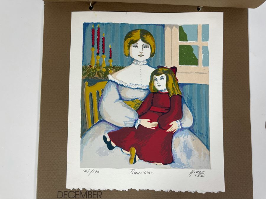 1983 Orginal Print Calendar Featuring 12 Hand Signed Prints By WWAC Washington Women's Arts Center Artists - See Photos [Photo 35]