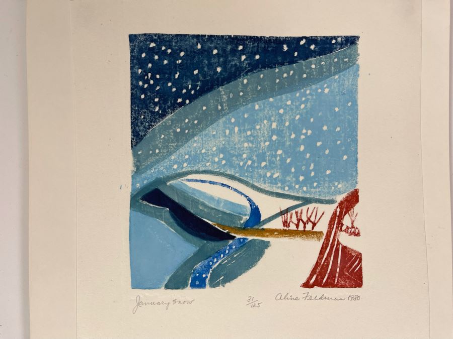 1981 Orginal Print Calendar Featuring 12 Hand Signed Prints By WWAC Washington Women's Arts Center Artists - See Photos [Photo 5]