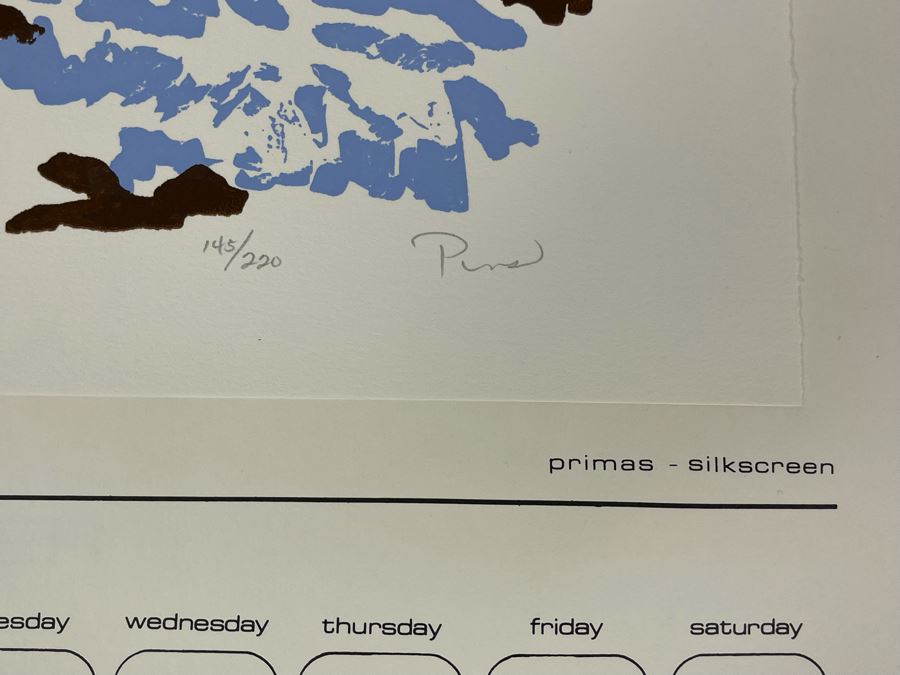 1981 Orginal Print Calendar Featuring 12 Hand Signed Prints By WWAC Washington Women's Arts Center Artists - See Photos [Photo 27]