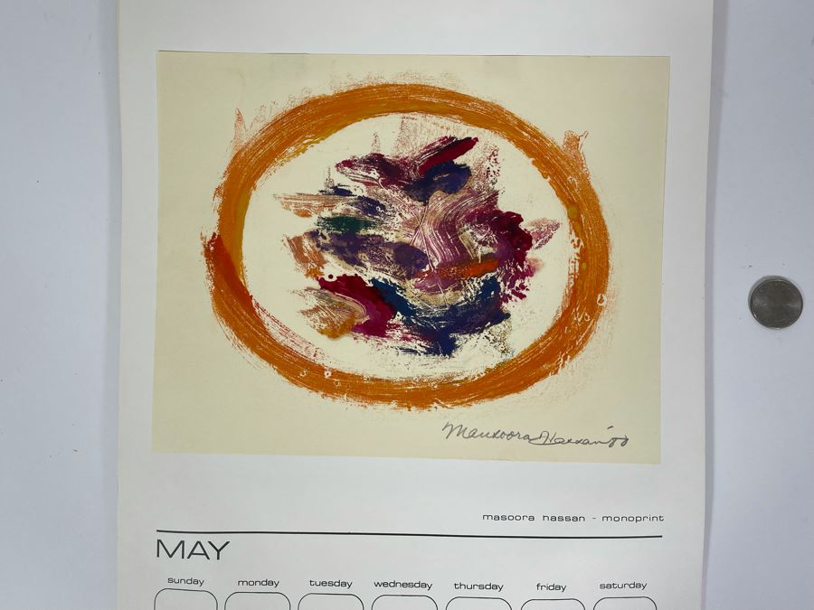 1981 Orginal Print Calendar Featuring 12 Hand Signed Prints By WWAC Washington Women's Arts Center Artists - See Photos [Photo 16]
