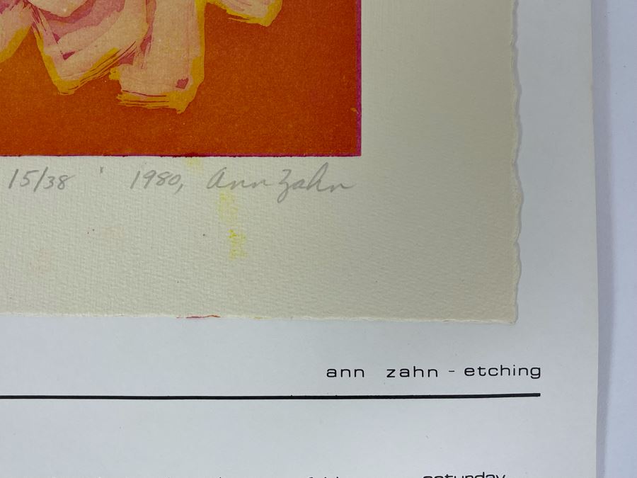 1981 Orginal Print Calendar Featuring 12 Hand Signed Prints By WWAC Washington Women's Arts Center Artists - See Photos [Photo 21]