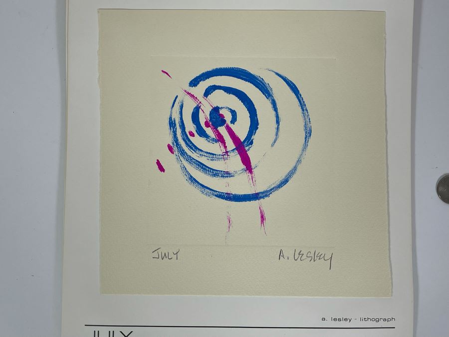 1981 Orginal Print Calendar Featuring 12 Hand Signed Prints By WWAC Washington Women's Arts Center Artists - See Photos [Photo 22]