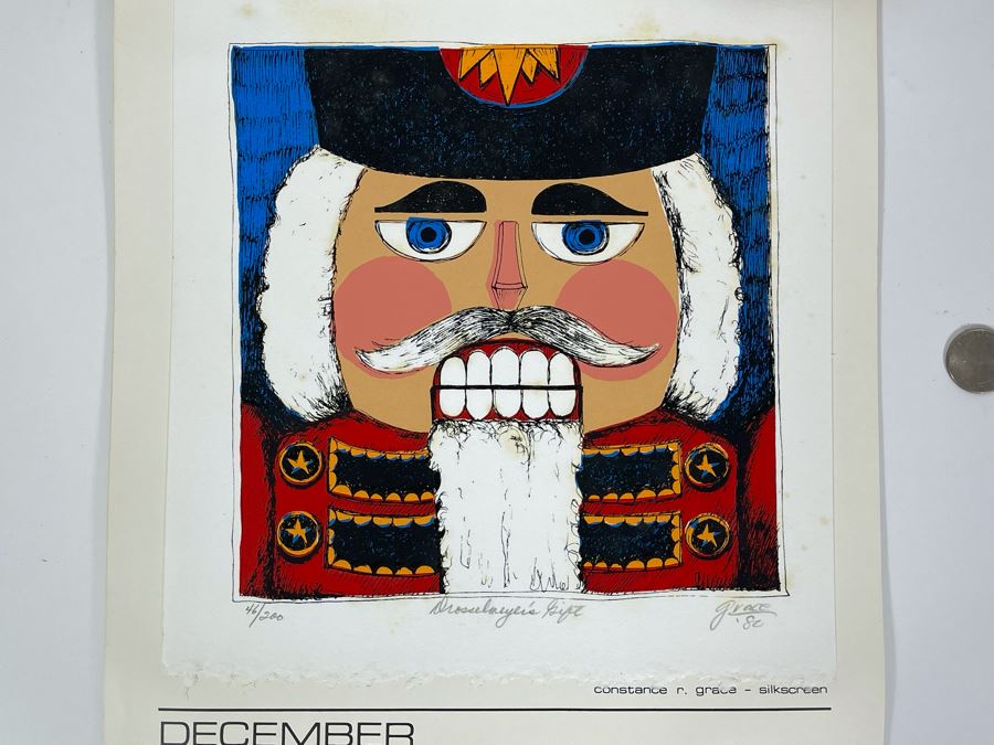 1981 Orginal Print Calendar Featuring 12 Hand Signed Prints By WWAC Washington Women's Arts Center Artists - See Photos [Photo 34]