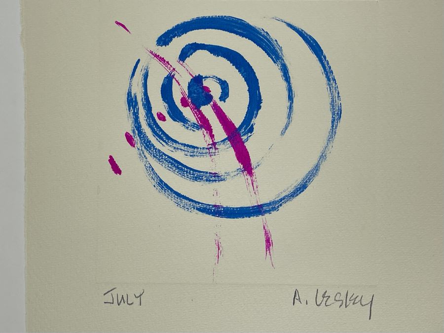 1981 Orginal Print Calendar Featuring 12 Hand Signed Prints By WWAC Washington Women's Arts Center Artists - See Photos [Photo 23]