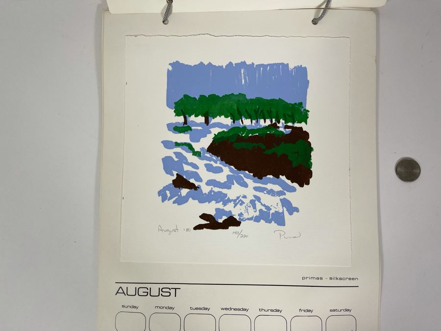 1981 Orginal Print Calendar Featuring 12 Hand Signed Prints By WWAC Washington Women's Arts Center Artists - See Photos [Photo 25]