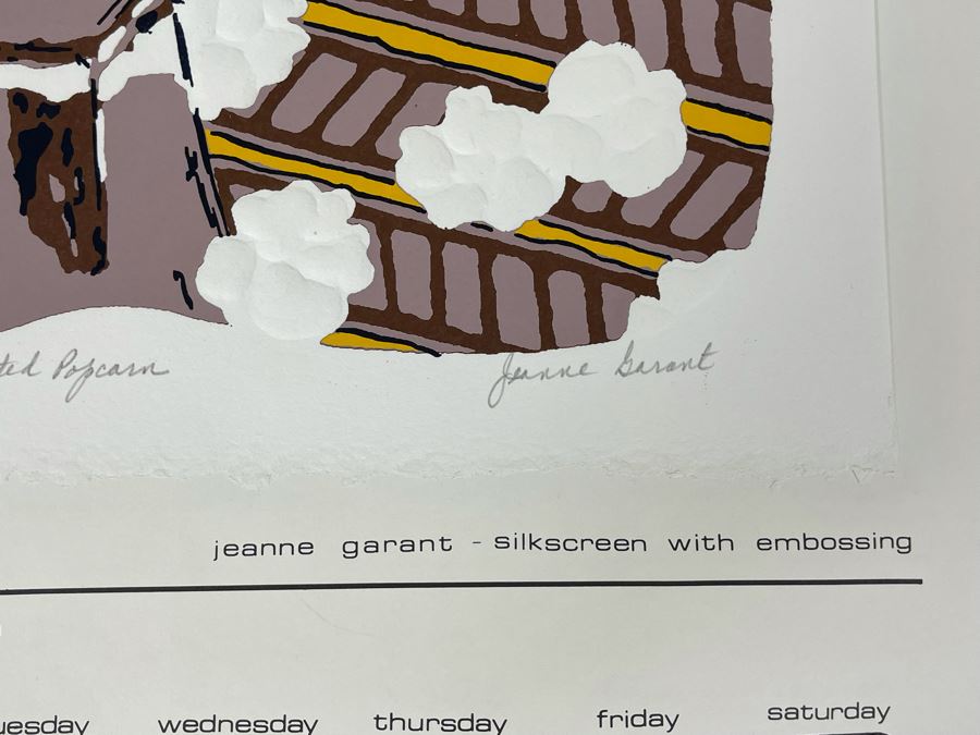 1981 Orginal Print Calendar Featuring 12 Hand Signed Prints By WWAC Washington Women's Arts Center Artists - See Photos [Photo 30]