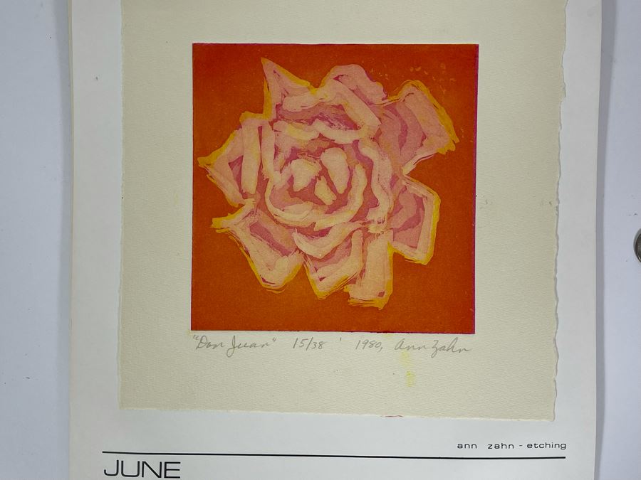 1981 Orginal Print Calendar Featuring 12 Hand Signed Prints By WWAC Washington Women's Arts Center Artists - See Photos [Photo 19]