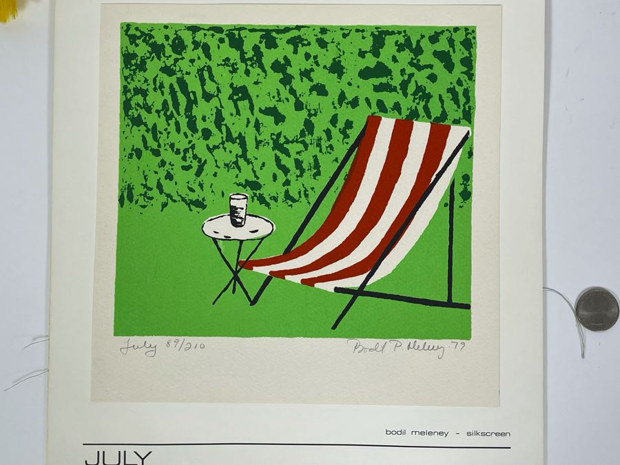 1980 Orginal Print Calendar Featuring 12 Hand Signed Prints By WWAC Washington Women's Arts Center Artists - See Photos [Photo 22]