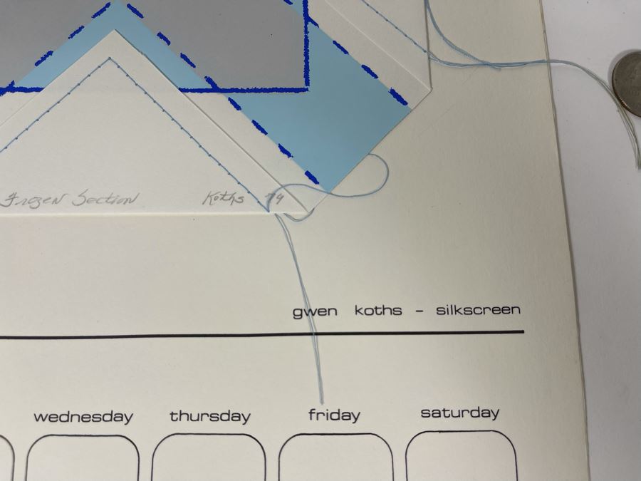 1980 Orginal Print Calendar Featuring 12 Hand Signed Prints By WWAC Washington Women's Arts Center Artists - See Photos [Photo 39]