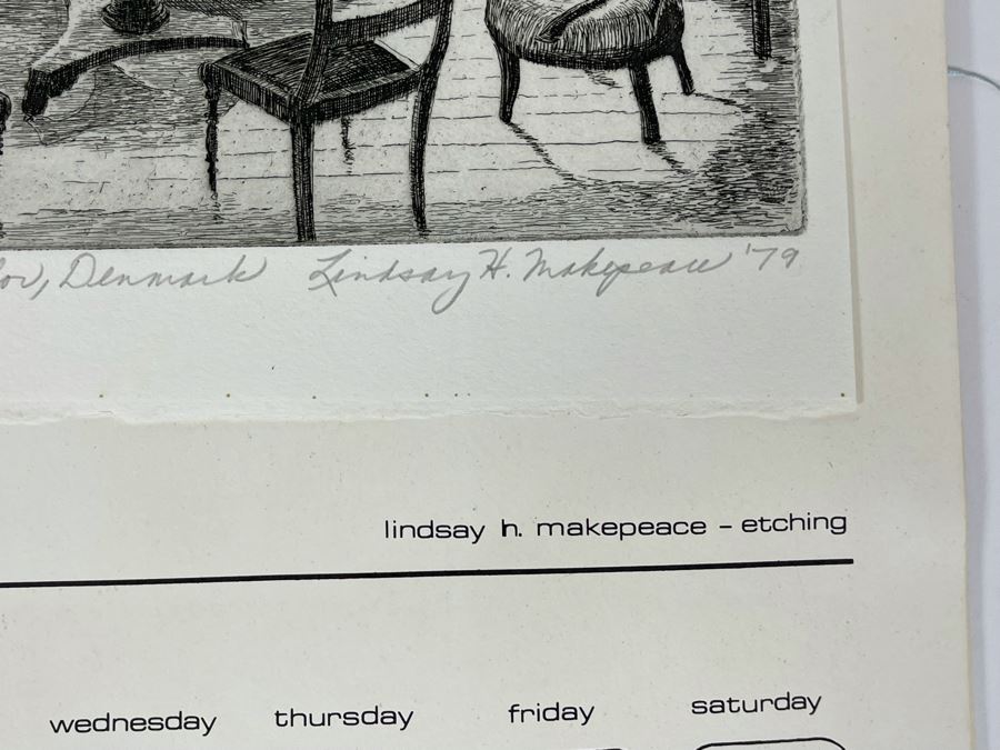 1980 Orginal Print Calendar Featuring 12 Hand Signed Prints By WWAC Washington Women's Arts Center Artists - See Photos [Photo 6]